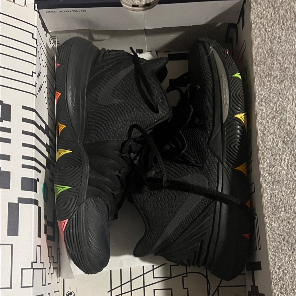 Kyrie 6 TB Pronto Nike Black Sneakers with Multicolor Accents